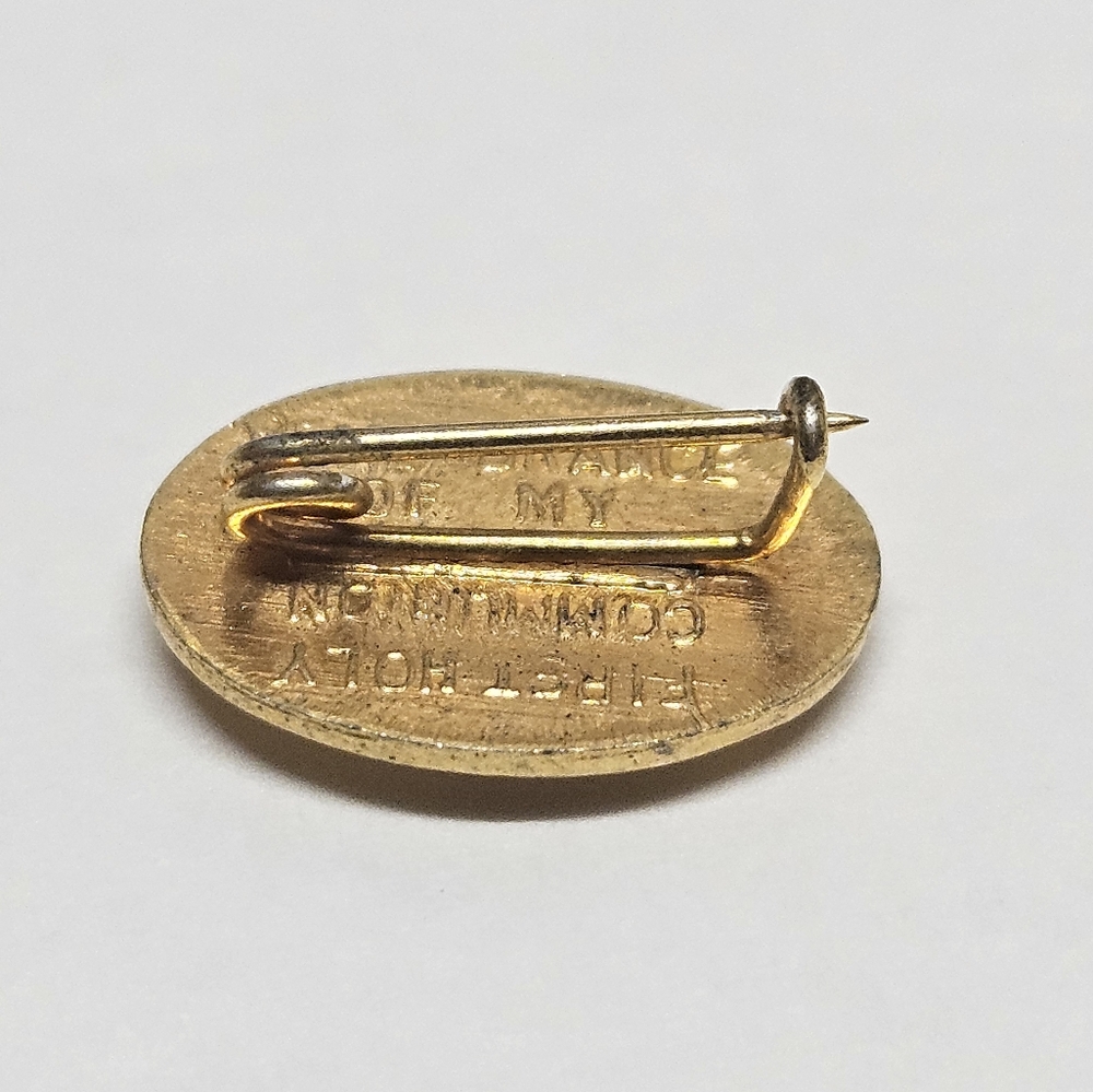 First Communion Gold Chalice Pin - Picture 5 of 9